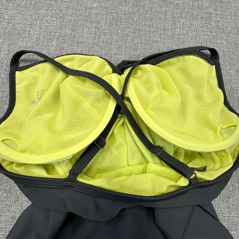 Athleta One Piece Swimsuit‎ Womens 38 D/DD Black Criss Cross Back Pool Beachwear